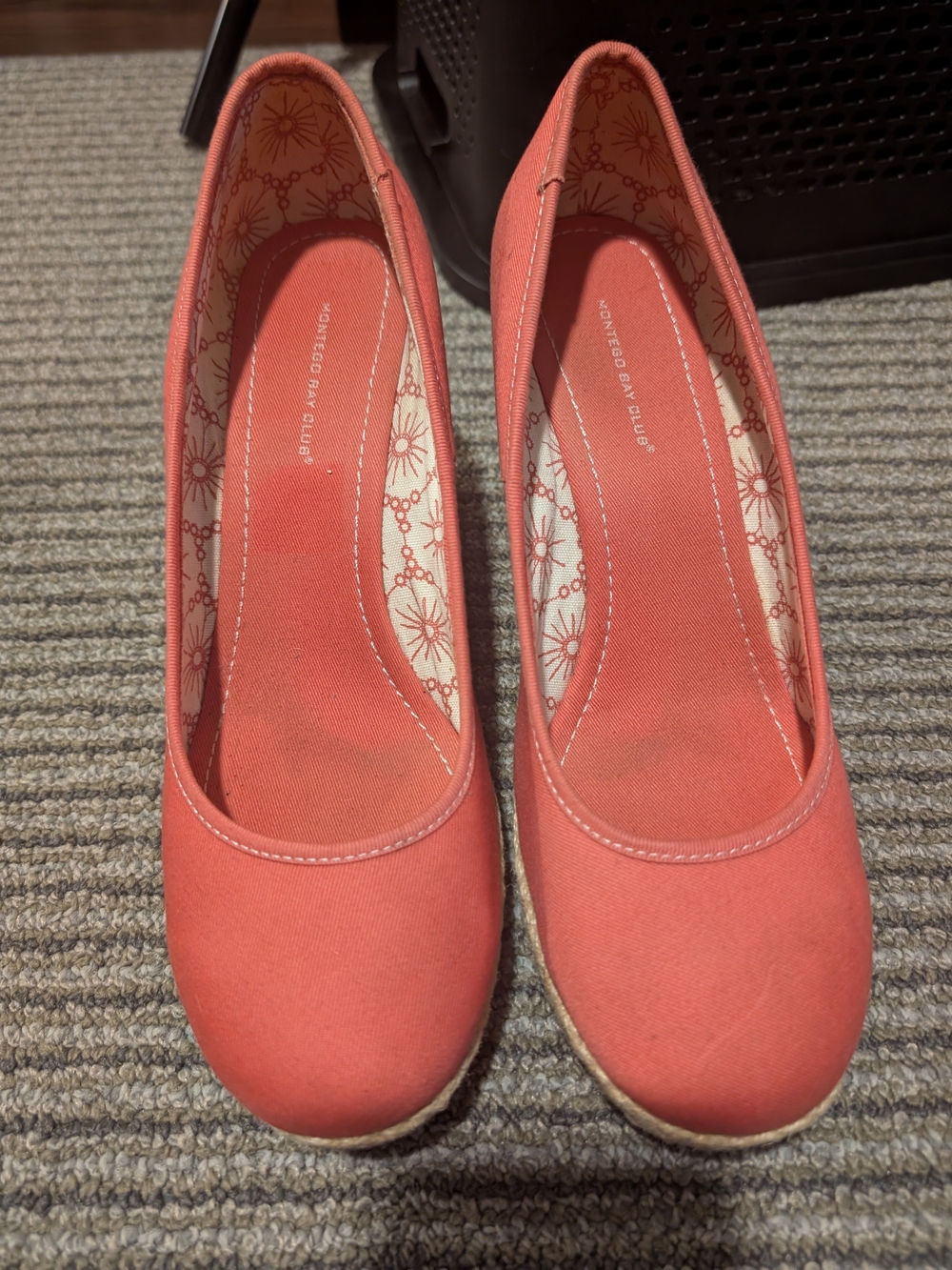 Montego Bay Club Women’s Pink Canvas Wedges